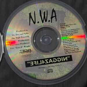 Vtg 1991 NWA EFIL4ZAGGIN CD Hip Hop Gangsta Rap